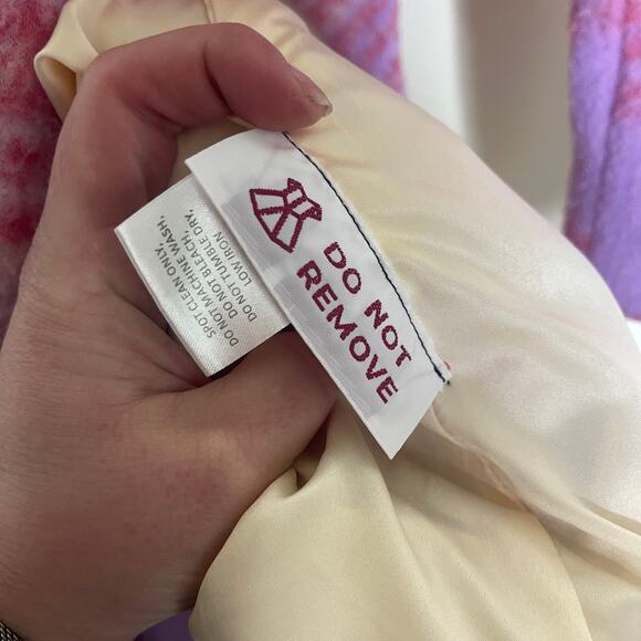 Hutch Pink White Plaid Tie-Waist Kat Coat Sz XS - Picture 6 of 8